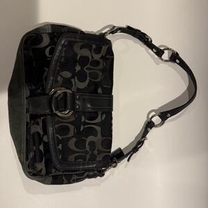 Vintage 2005 - Coach Chelsea Signature Jacquard Flap Shoulder Bag